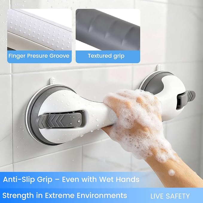 2 Pack Grab Bars for Shower Handle, Elderly Assistance Products, Seniors - Image 8