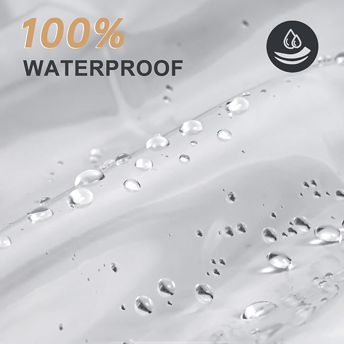 AmazerBath Heavy Duty Stall Shower Curtain Liner 12 Gauge, 36 x 72 Inches Clear - Image 7