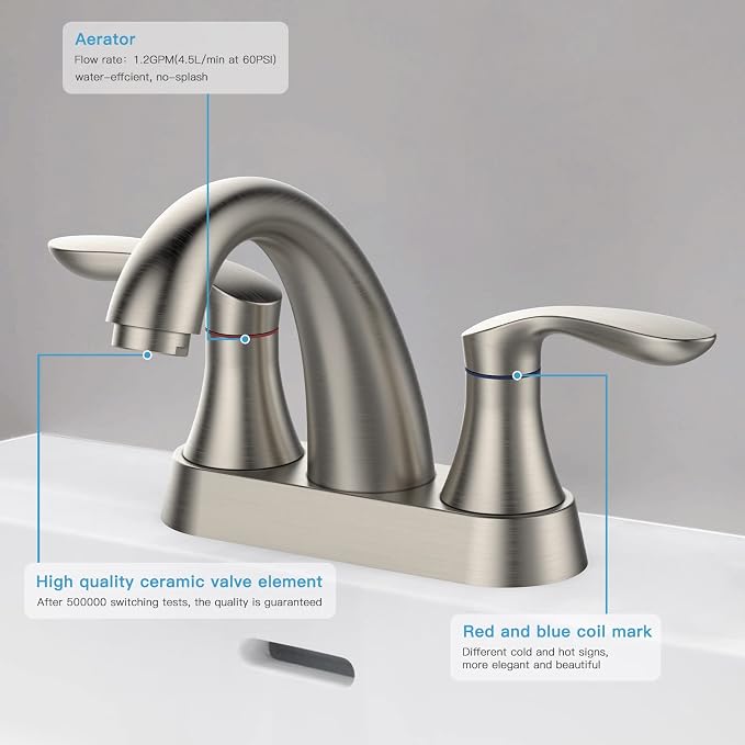 Bathroom Faucet, 4 Inch Bathroom Faucets - Image 4