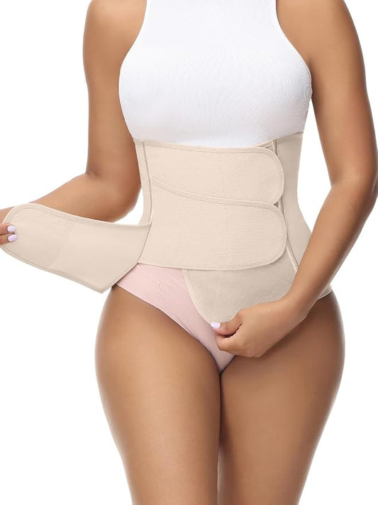 SHAPSHE Waist Trainer for Women Postpartum Recovery Wrap Waist Cincher Corset by ShapewearforWomen