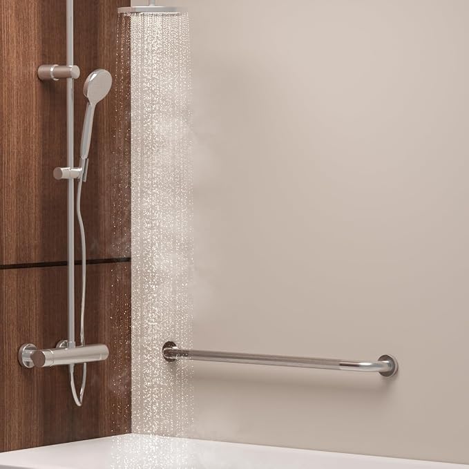 32 Inch Anti Slip Shower Grab Bar, Munzong 2 Pack Stainless Steel Bathroom Grab - Image 5