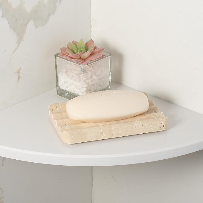 Koville Natural Travertine Soap Dish - Image 7
