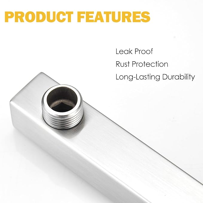 BESy 16 Inches Straight Extended Shower Arm - Image 6