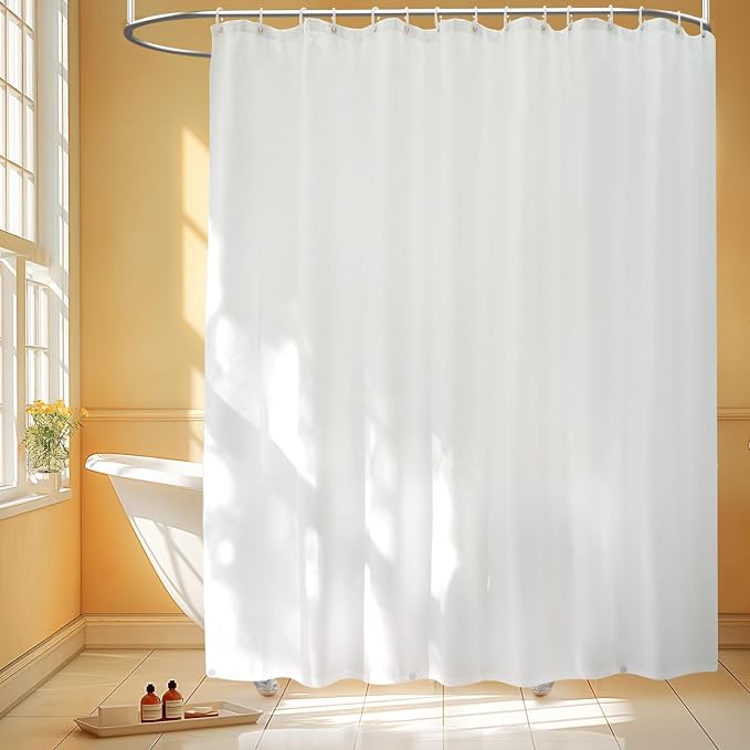 Extra Wide Fabric Shower Curtain Liner by Seenus