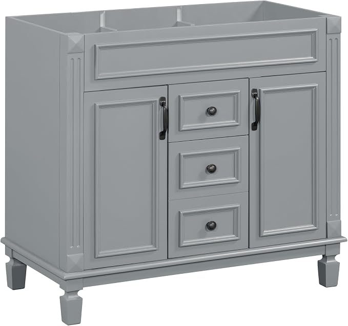 Favfurish 36" Bathroom Vanity Without Top Sink, Modern Freestanding Bath - Image 5