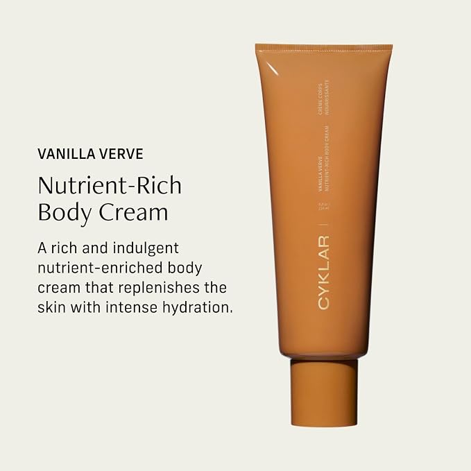 CYKLAR Nutrient Rich Body Cream. Vanilla Verve Nourishing Moisturizer - Image 2