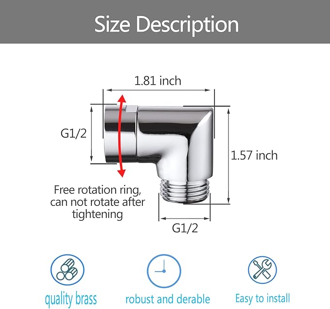 Shower Head Elbow Adapter, Shower Arm Elbow Adapter - Image 4
