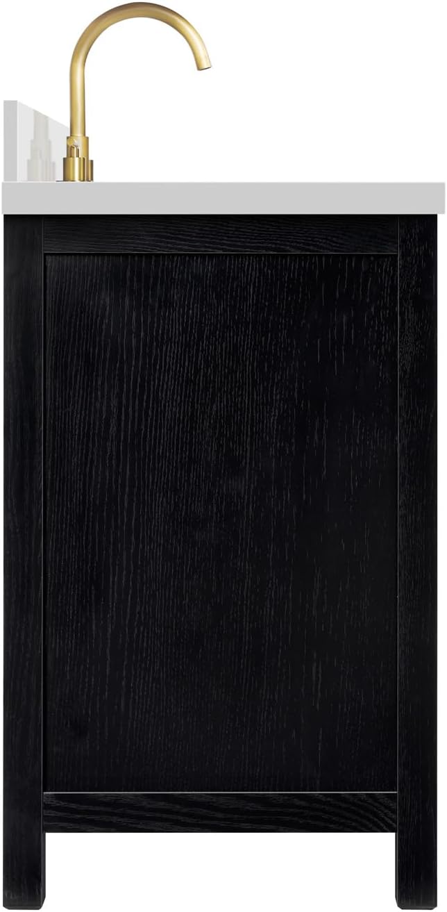 ARIEL Cambridge 55 Inch Single Rectangle Sink Bathroom Vanity - Image 5