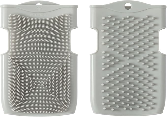 Innobaby Double Sided Silicone Massage Mitt Bath Scrubber Shower Brush & Scalp by Innobaby