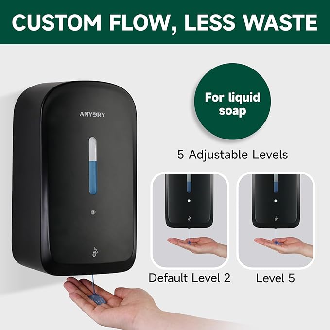 Commercial Automatic Soap Dispenser Large 34oz/1000ml Capacity Wall-Mounted - Image 6