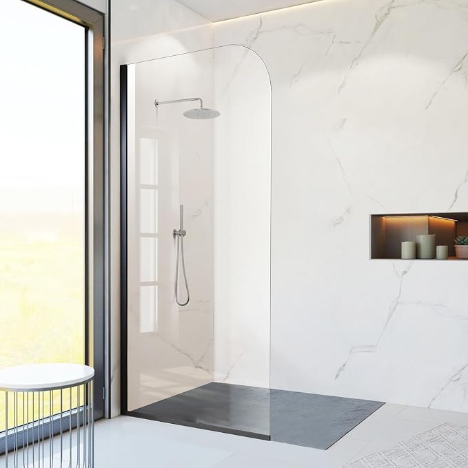 Glass Shower Panel, Simple Shower Door Panel by PHMUNY