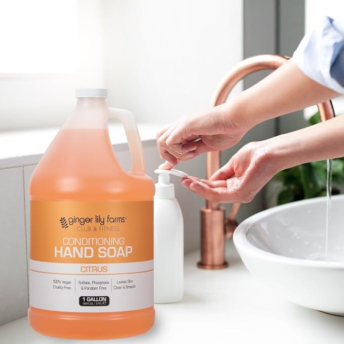Ginger Lily Farms Club & Fitness Conditioning Liquid Hand Soap Refill, 100% - Image 6