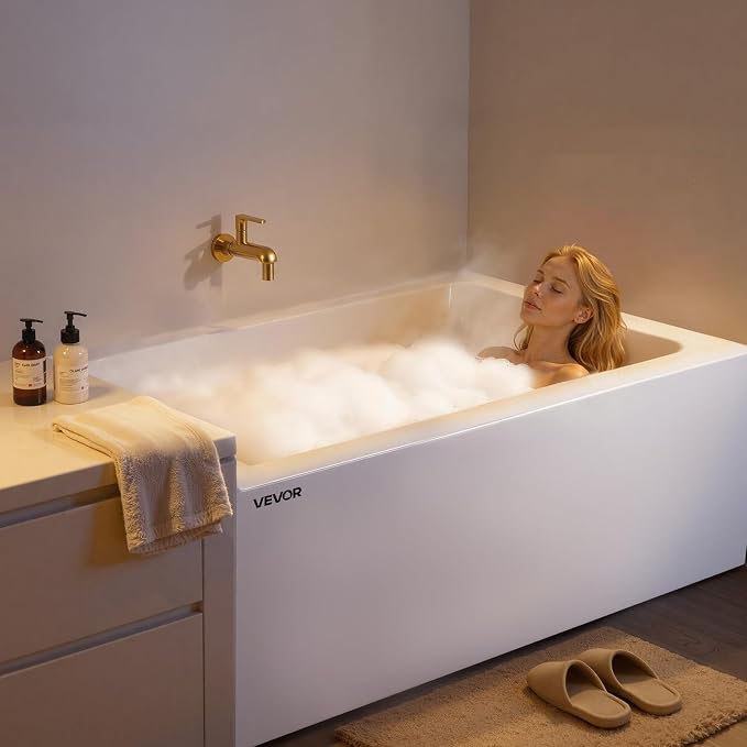 VEVOR Alcove Bathtub, Soaking Bath Tub - Image 8