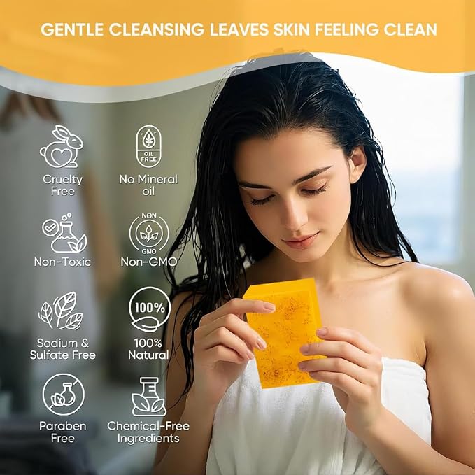 Kojic Acid & Turmeric Soap, Turmeric Kojic Acid Soap - Image 4