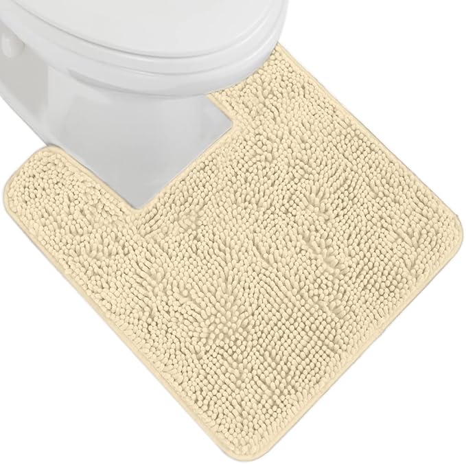 GORILLA GRIP Plush Absorbent Shaggy Chenille Bath Rug Mat by GorillaGrip