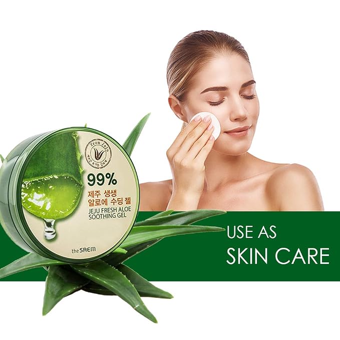 THESAEM Jeju Fresh Aloe Soothing Gel 10.1 fl. oz. - Image 4