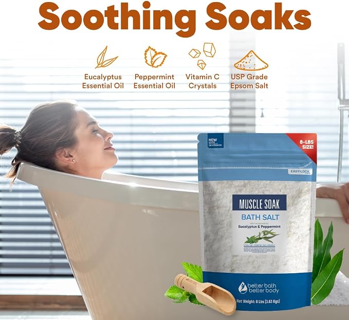 Muscle Soak Bath Salt 128 Ounces Epsom Salt - Image 8