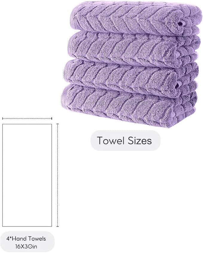 BAGNO MILANO Turkish Bath Towels, Soft Plush Jacquard Luxury Bath Towels - Image 2
