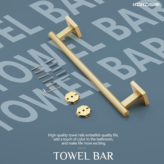 KOKOSIRI Hand Towel Bar Bathroom Towel Holder - Image 8