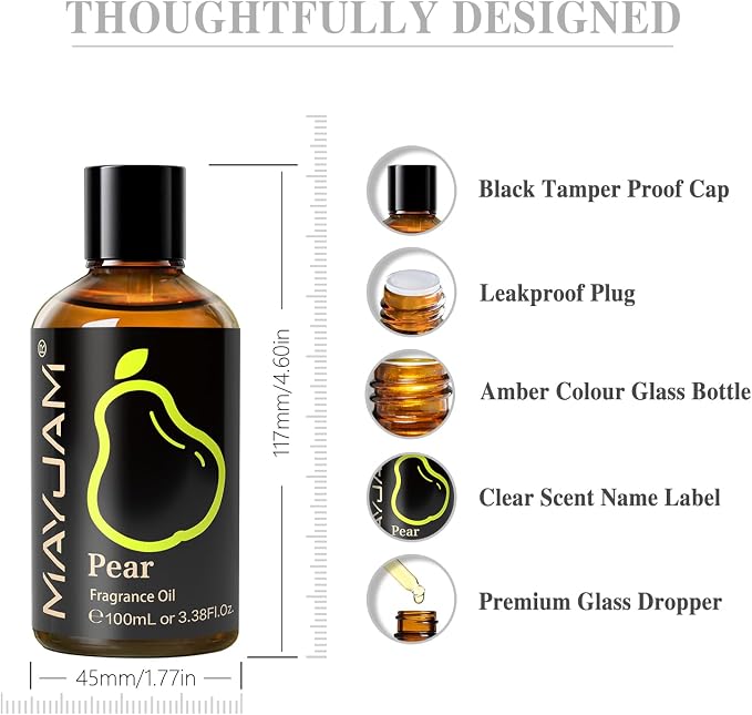 MAYJAM 100ML/3.38FL.OZ Pear Fragrance Oils - Image 7
