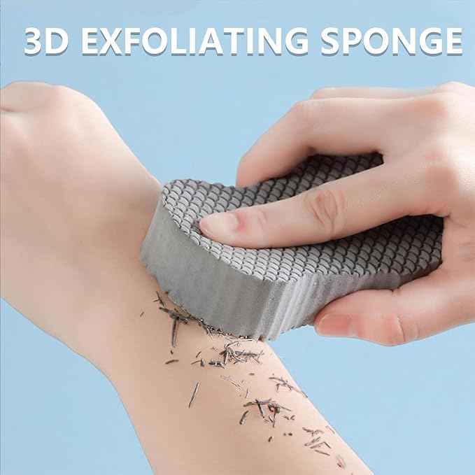 Magic Exfoliating Bath Sponge, 3D Super Soft Exfoliating Bath Sponge, Gentle & - Image 3