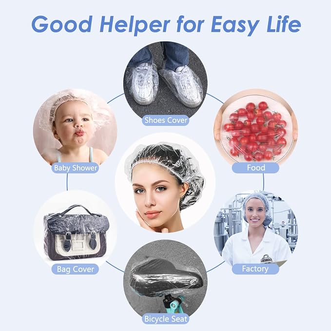 Aquior Shower Cap Disposable, Hotel and Hair Solon, Travel Spa, Home Use… - Image 6