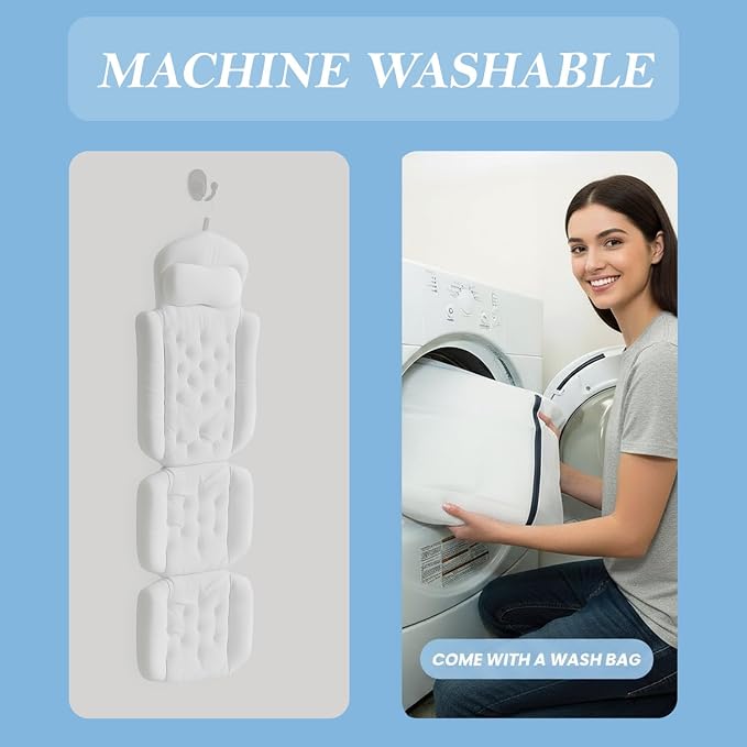Bath Pillow for Tub | 4D Air Mesh Fabric - Image 5