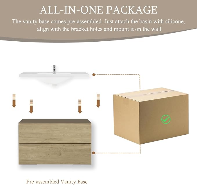 36" Floating Bathroom Vanity - Image 8