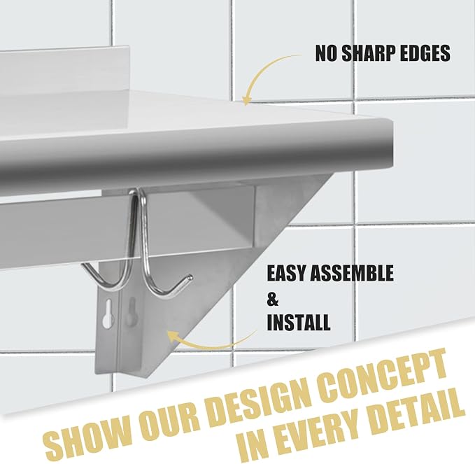 Hally Stainless Steel Shelf - Image 6