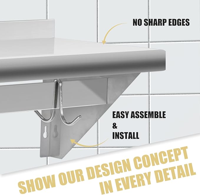 Hally Stainless Steel Shelf - Image 6