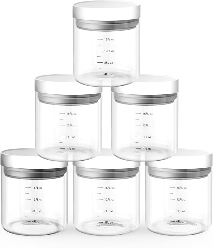 Danbark Set of 6 18oz Airtight Glass Storage Canisters - Image 9
