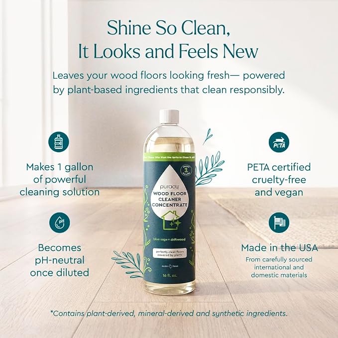 Puracy Wood Floor Cleaner Concentrate - Image 4