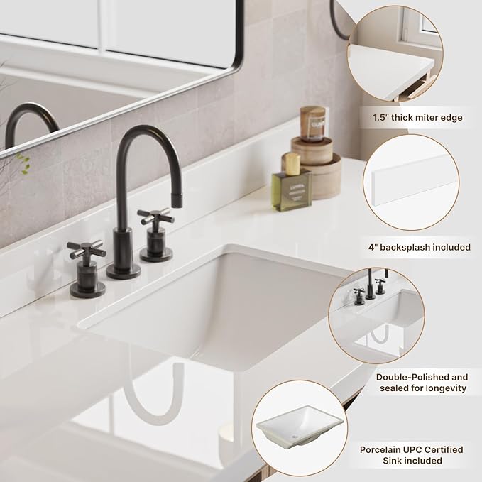 ARIEL 48 Inch Bathroom Vanity - Image 4