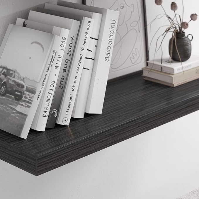 Floating Shelf, 30 in W x 12.75 in D x 2 in H Wooden Floating Wall Shelf - Image 8