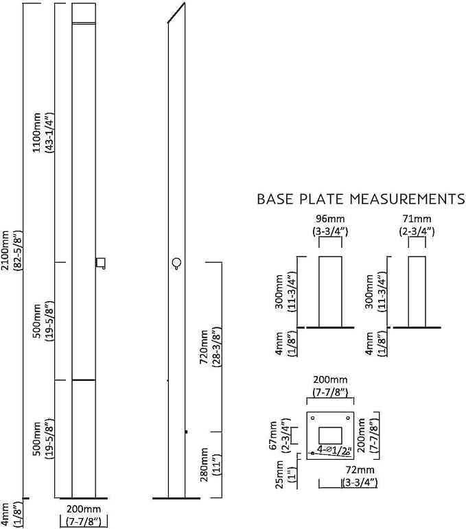Outdoor Shower Toorak 316 Marine Grade Stainless Steel Panel-No Rust! Perfect - Image 2
