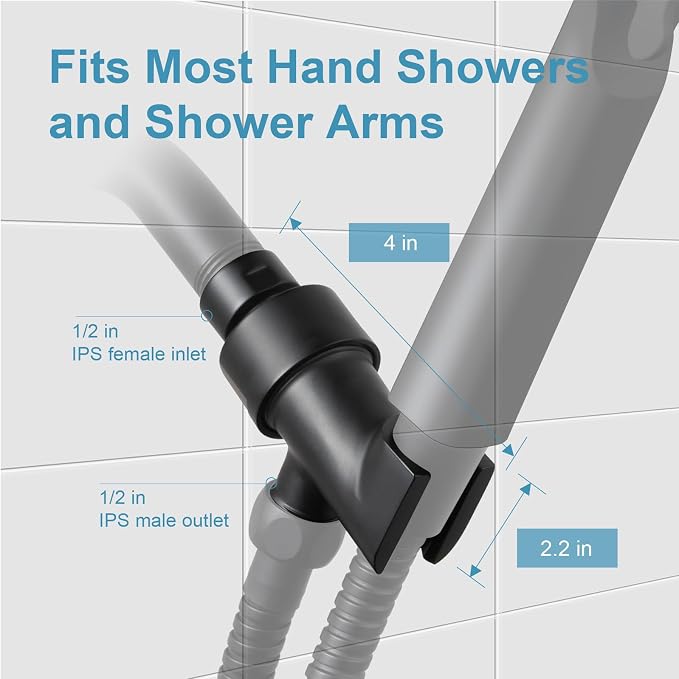 OFFO Shower Head Holder All Metal - Image 5