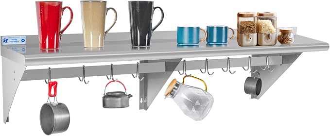 Hally Stainless Steel Shelf by HallySinksTablesH