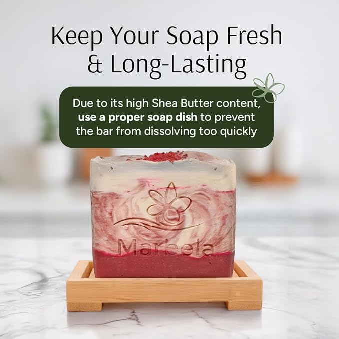 Marbela Cosmetics Cherry Vanilla Handmade Soap Bar - Image 6