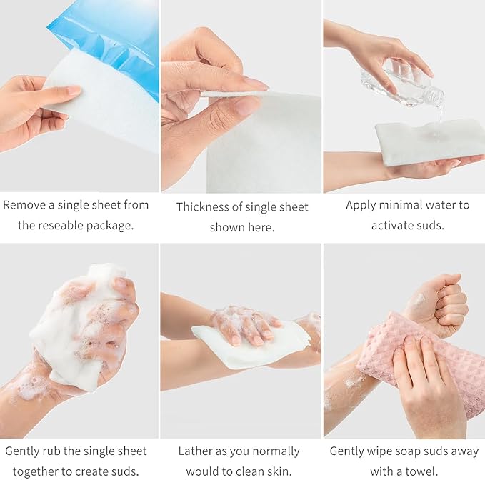 HYGIENJOY-21% Larger, No Rinse Bathing Wipes - Image 4