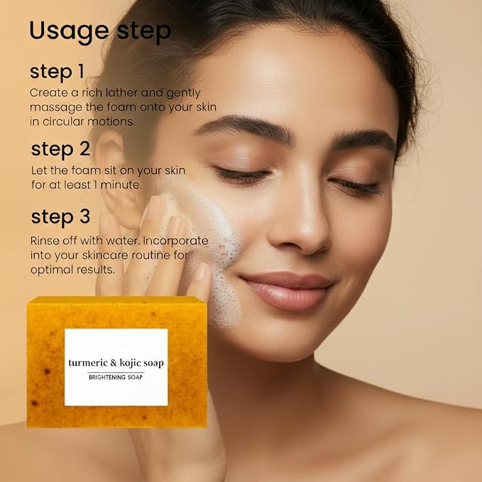 Kojic Acid & Turmeric Soap, Turmeric Kojic Acid Soap - Image 9