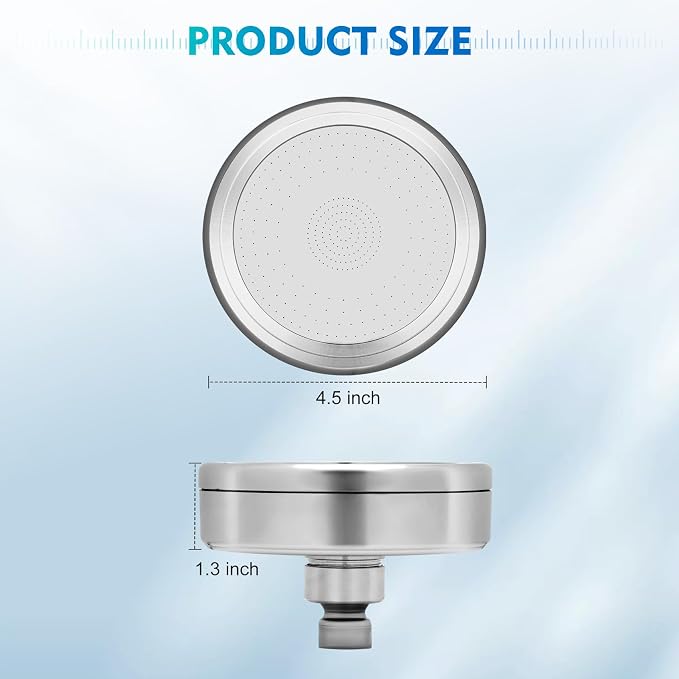 Filtered Shower Head with 5 Cartridges Vitamin C+E+A - Image 3