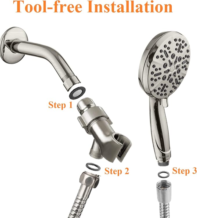 High Pressure Shower Head with Handheld - Image 5