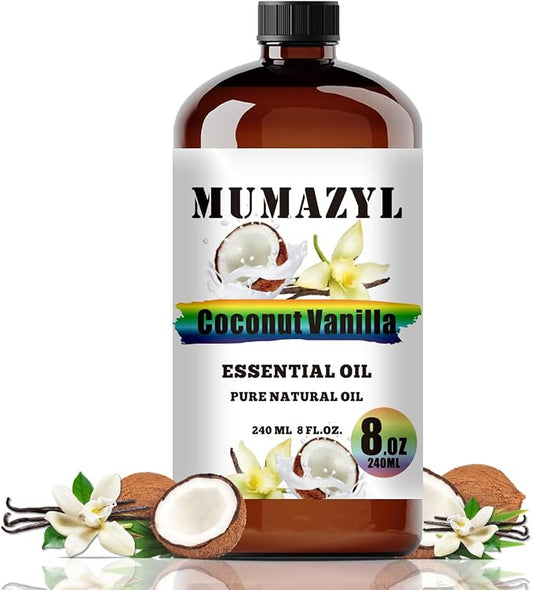 Coconut Vanilla Essential Oil, Coconut Vanilla Oil 8 Fl Oz 240ML by MUMAZYLESSENTIALOIL