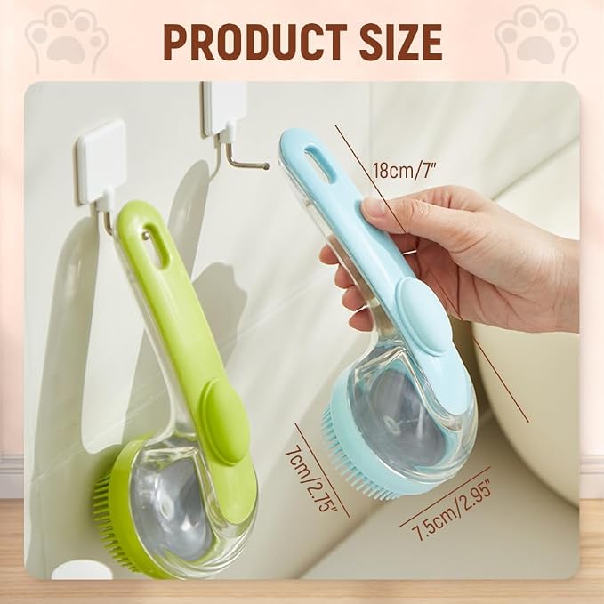 Dog Bath Brush, Pet Grooming Massage Scrubber - Image 4
