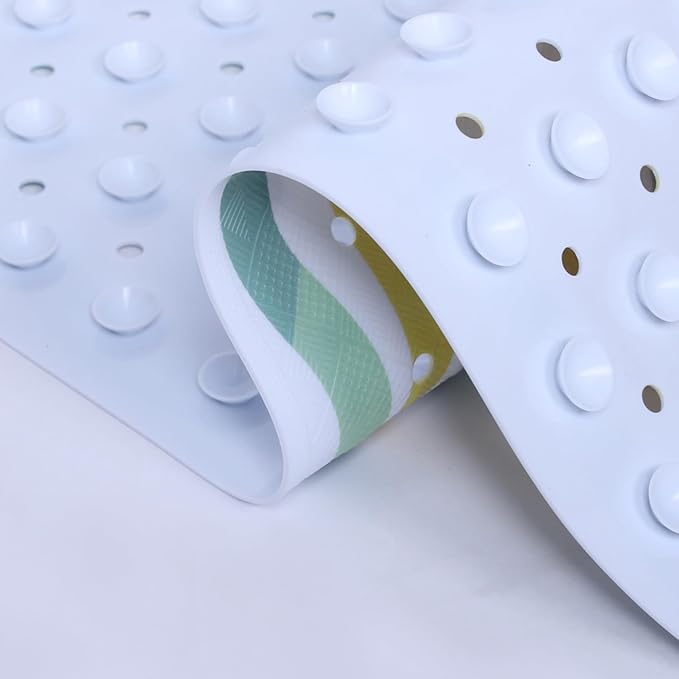Non Slip Bathtub Mat for Kids Extra Long Anti Slip Bath Mat for Tub Abstract - Image 5