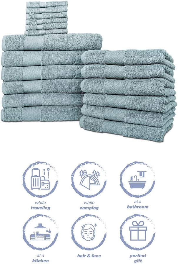 Hencely 18-Piece Bath Towel Set - Image 6