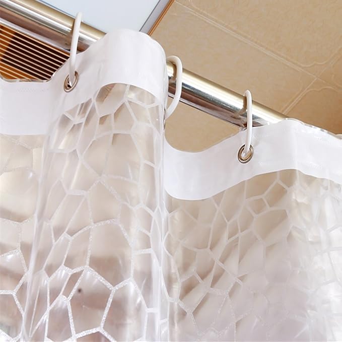 AooHome Extra Long Shower Curtains 96 inches, Heavy Duty, 72x96 Inch, Semi - Image 3
