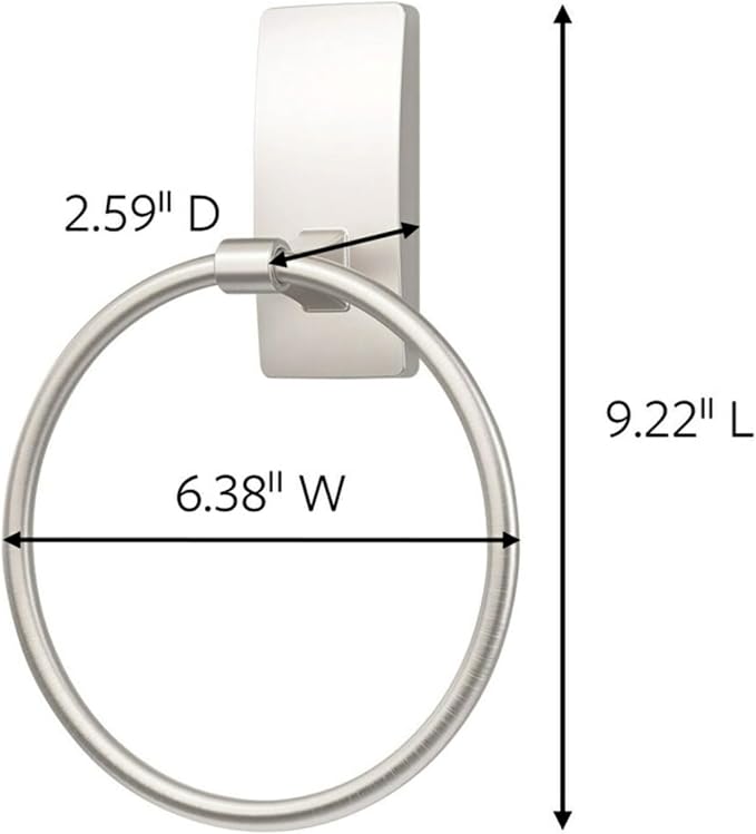 Command Hand Towel Holder Satin Nickel - Image 2