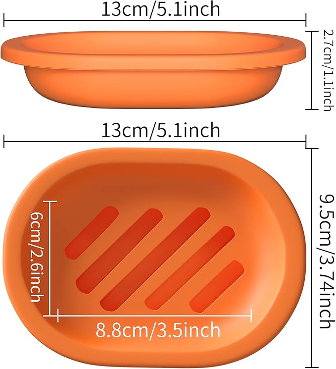 Topsky 2 Pcs Soap Dish Soap Holder - Image 3