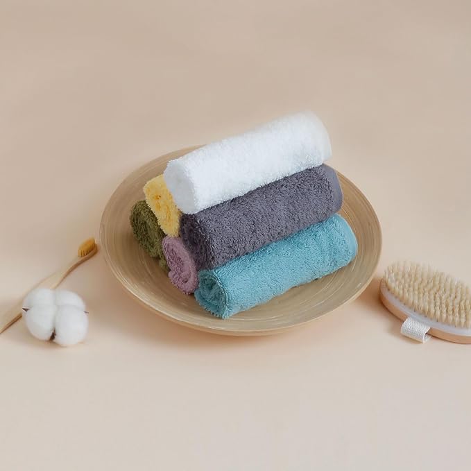 SEMAXE 100% Cotton Washcloths for Bathroom - Image 9